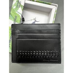NWT Tommy Bahama Brown Leather Card Case in Gift Box